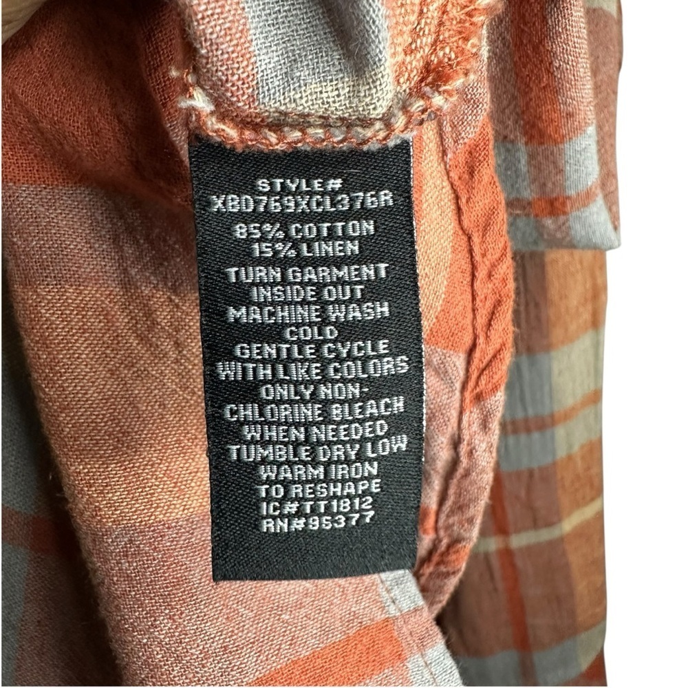 Sanctuary Plaid Buttondown Shirt Size Medium - Picture 6 of 11